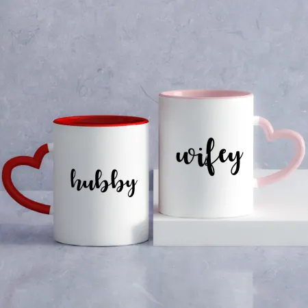 Hubby and Wifey Mug Set