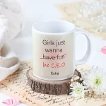 Personalised Boss Woman Gift Mug