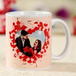 Personalised Hearts White Mug