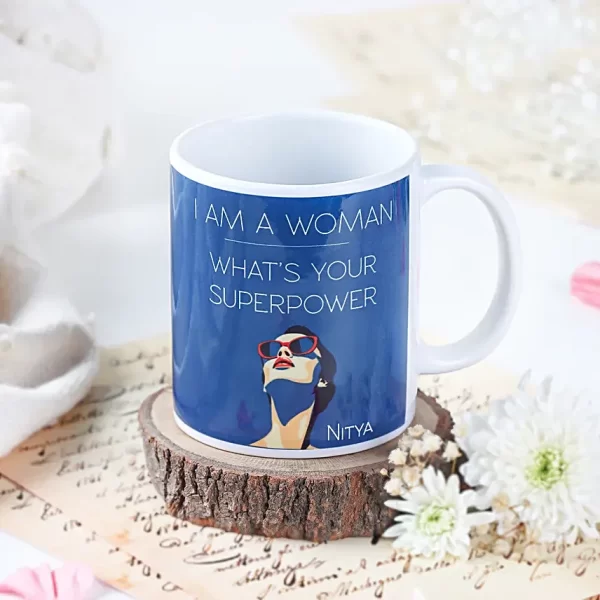 Personalised Powerful Woman Mug