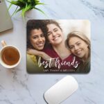 Best Friends Photo Customized Printed Rectangle Mousepad