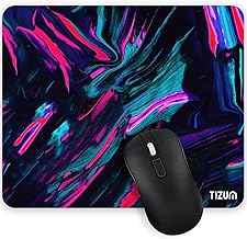 Mouse Pad Computer Mouse Mat with Anti-Slip Rubber Base & Smooth Mouse Control with Spill-Resistant Surface for Laptop