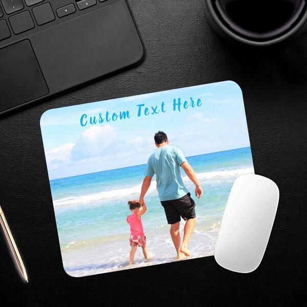 Family Photo Customized Printed Rectangle Mousepad Photo Mousepad