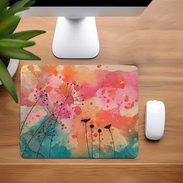 Abstract Watercolor Floral Art Mouse Customized Printed mug