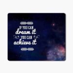 Non-Slip If You Can Dream It You Can Achieve It, Motivational Quotes Printed Mouse Pad for Gaming Computer, Laptop, PC Mouse Pad