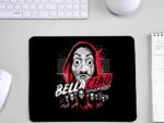 Classy Black Base Printed Mouse Pad for Laptop