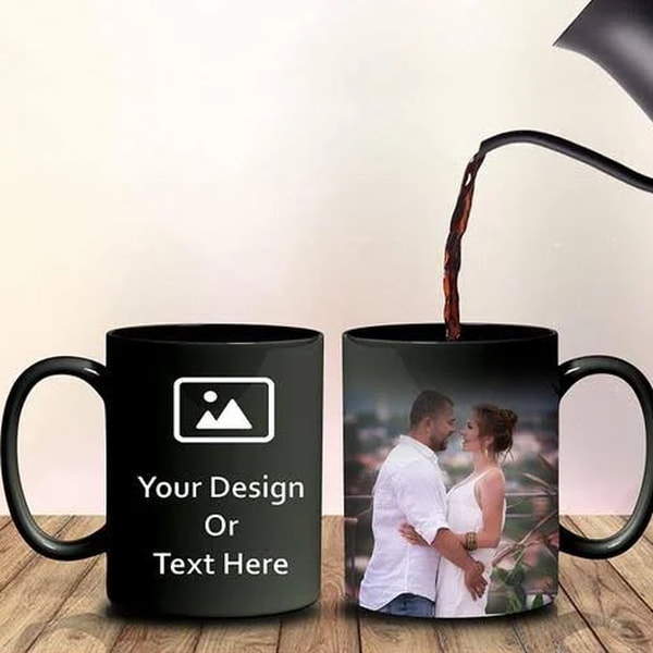 Personalized Black Mug – Custom Design Gift for Every Occasion