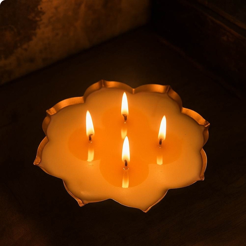 Scented Lotus Urli Candle