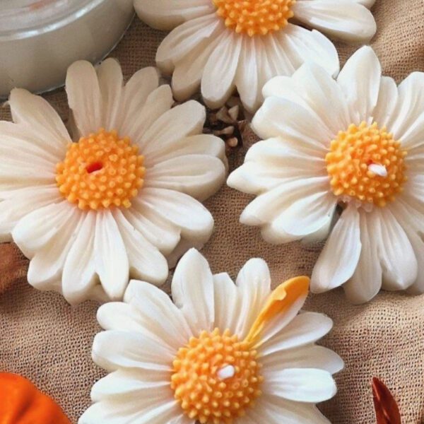 Daisy Scented Candle Big Set of 4