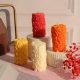 Fiamora Rose Pillar Big Candles Set of 2 – Rose, Cinnamon, Coffee, Lemongrass & Sandalwood, 140g each
