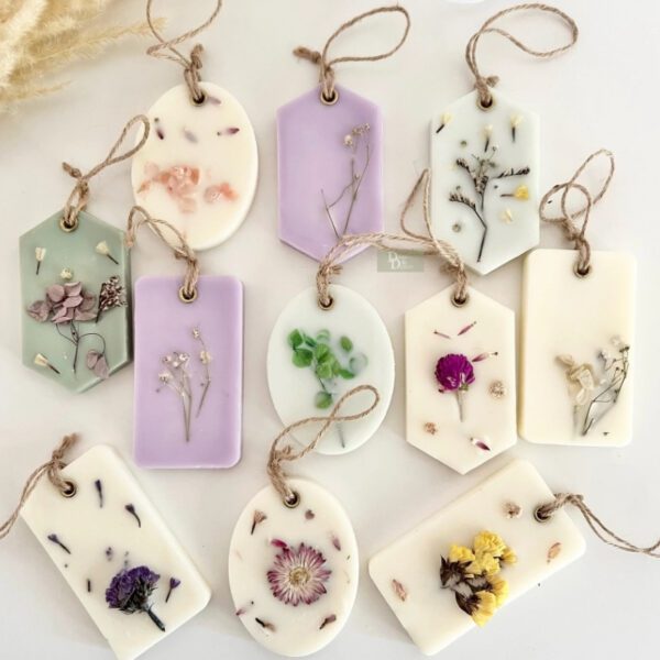 Fiamora | Natural smell Wax Tablet Candle Set of 1 & 2 for Home Décor & Aromatherapy | Rose, Cinnamon, Coffee, Lemongrass & Sandalwood | 45g