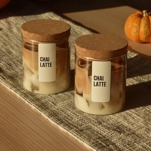 Chai Latte Scented Jar Candle