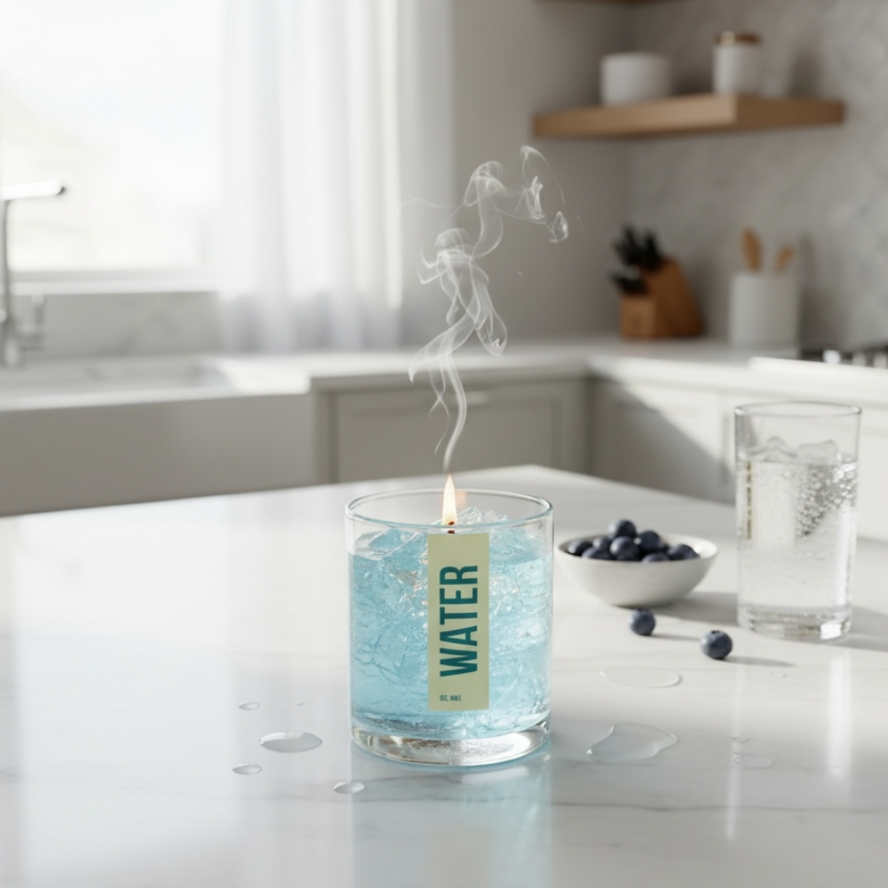 Water Type Scented Jar Candle