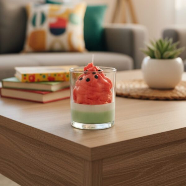 Watermelon Scented Jar Candle: