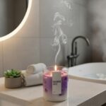 Lavender Latte Scented Jar Candle