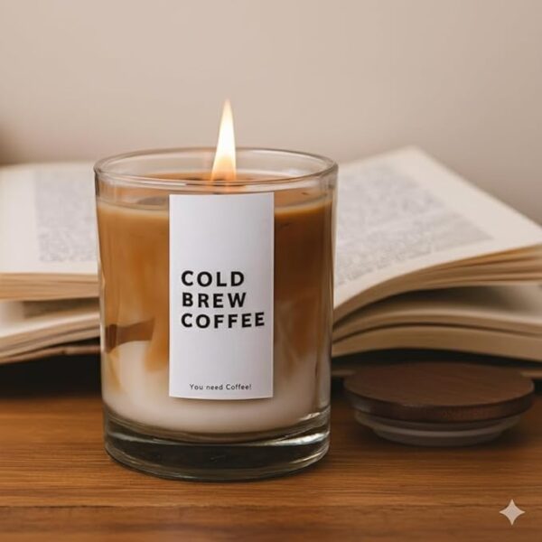 Coffee Latte Scented Jar Candle