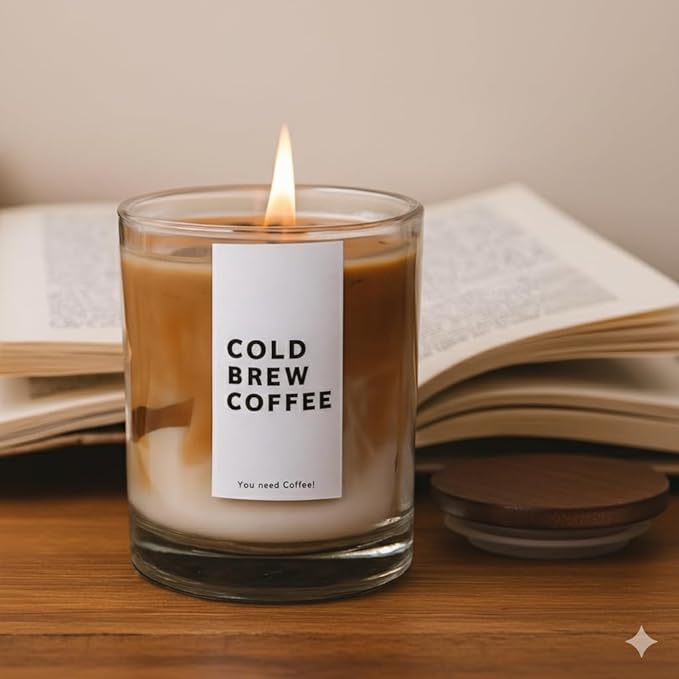 Coffee Latte Scented Jar Candle