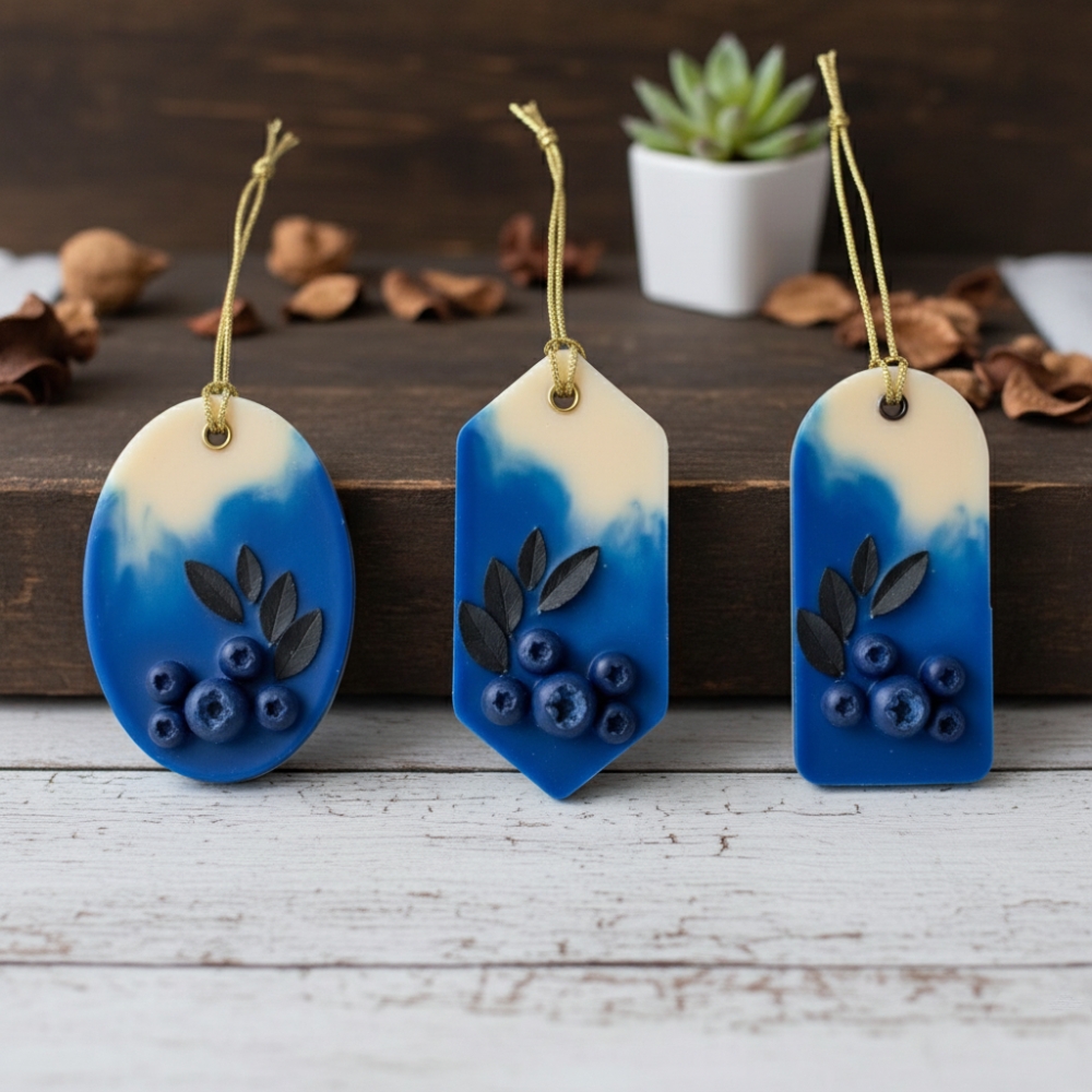 Blueberry Scented Wax Sachets (Set of 3)