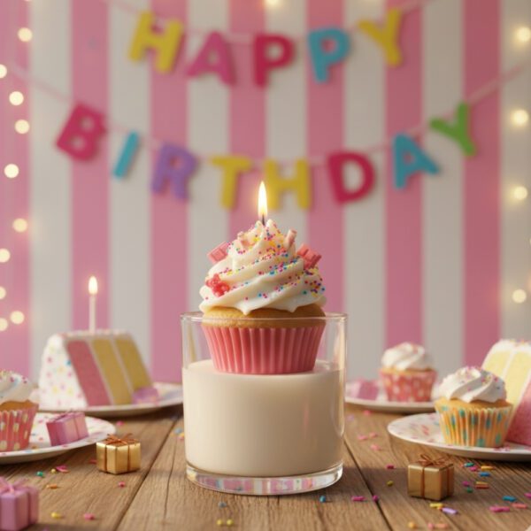 Cupcake Scented Jar Candle