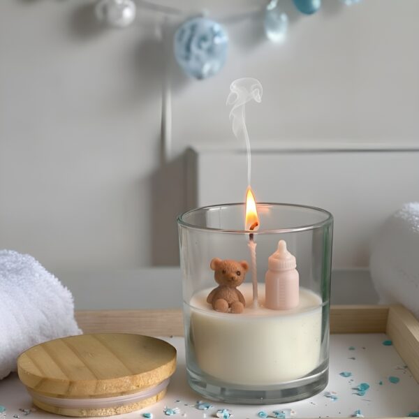 Baby Shower Bear & Bottle Candles