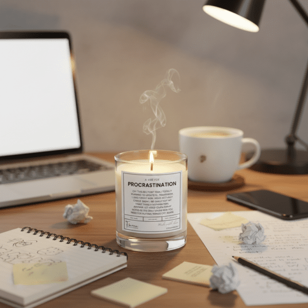 Procrastination Jar Candle