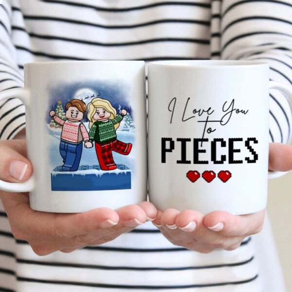 I Love You to Pieces Ceramic Coffee Mug – Cute Couple Love Mug | 330ml Romantic Gift for Boyfriend, Girlfriend, Husband & Wife