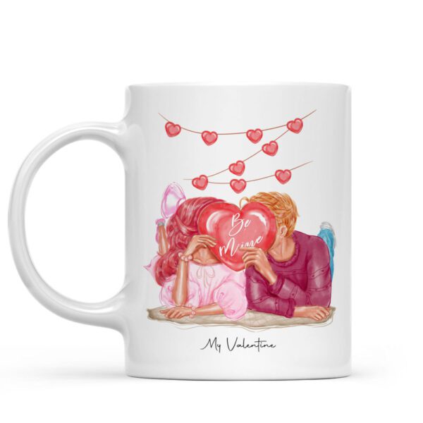 Be Mine My Valentine Ceramic Coffee Mug – Romantic Couple Love Mug | Premium 330ml Valentine's Gift for Boyfriend & Girlfriend