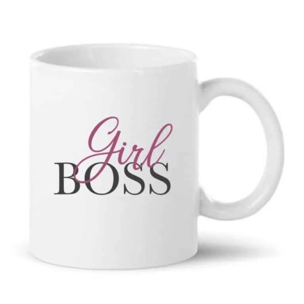 Girl Boss Ceramic Coffee Mug – Motivational Coffee Mug for Women | Premium 330ml Inspirational Mug for Entrepreneurs, Professionals & Boss Ladies