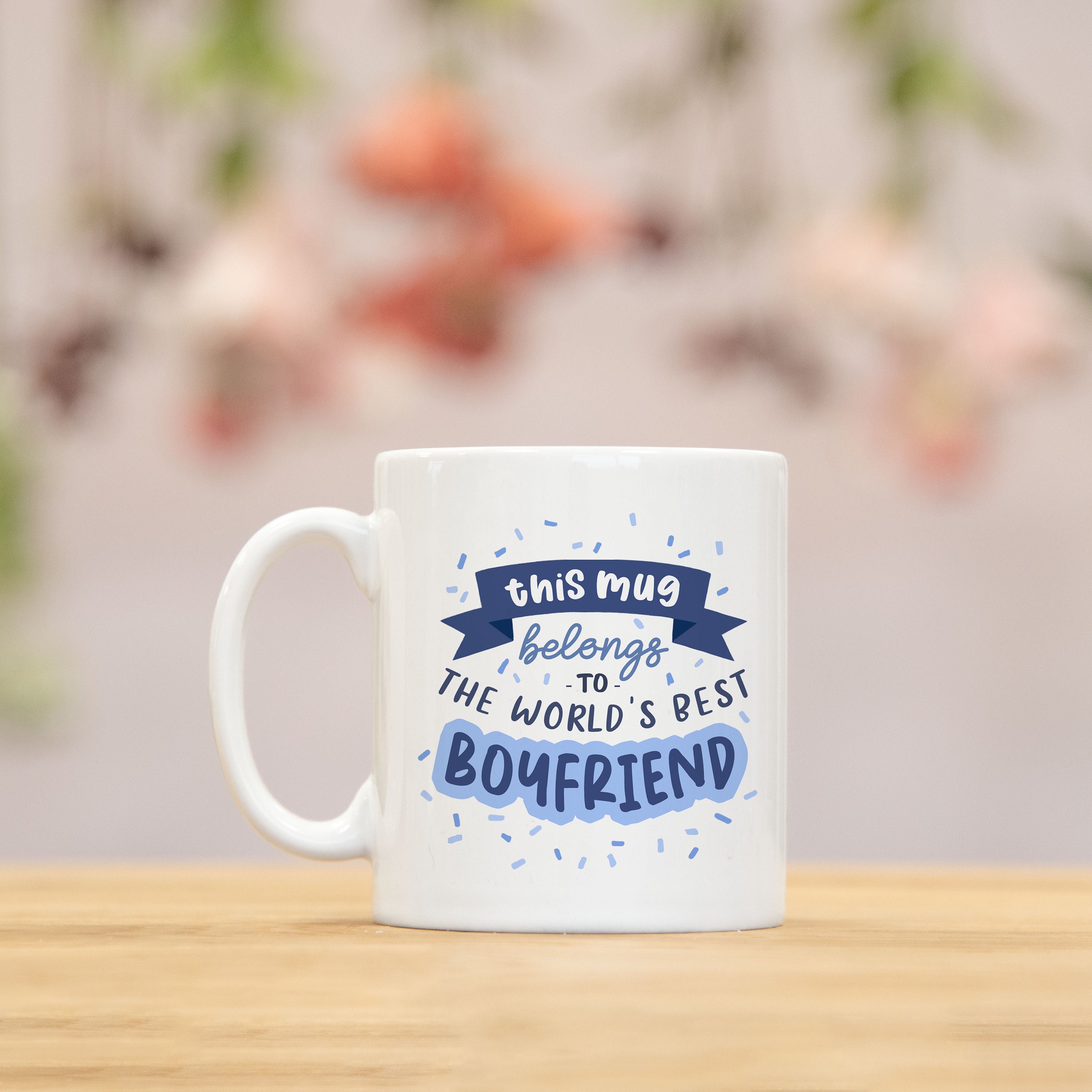 World's Best Boyfriend Ceramic Coffee Mug – Romantic Gift Mug for Boyfriend | Premium 330ml Printed Coffee Mug for Valentine's Day, Anniversary & Birthday
