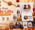 Last minute Rakhi gifts online delivery featuring personalized mugs, T-shirts, pillows, keychains, bottles, mousepads, and customized gift boxes.