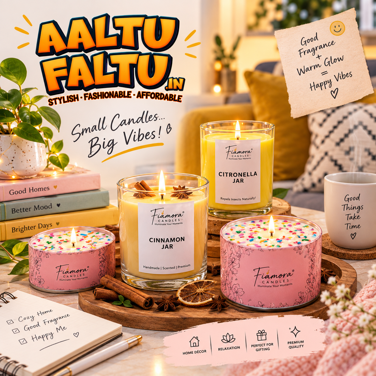 small candles big vibes