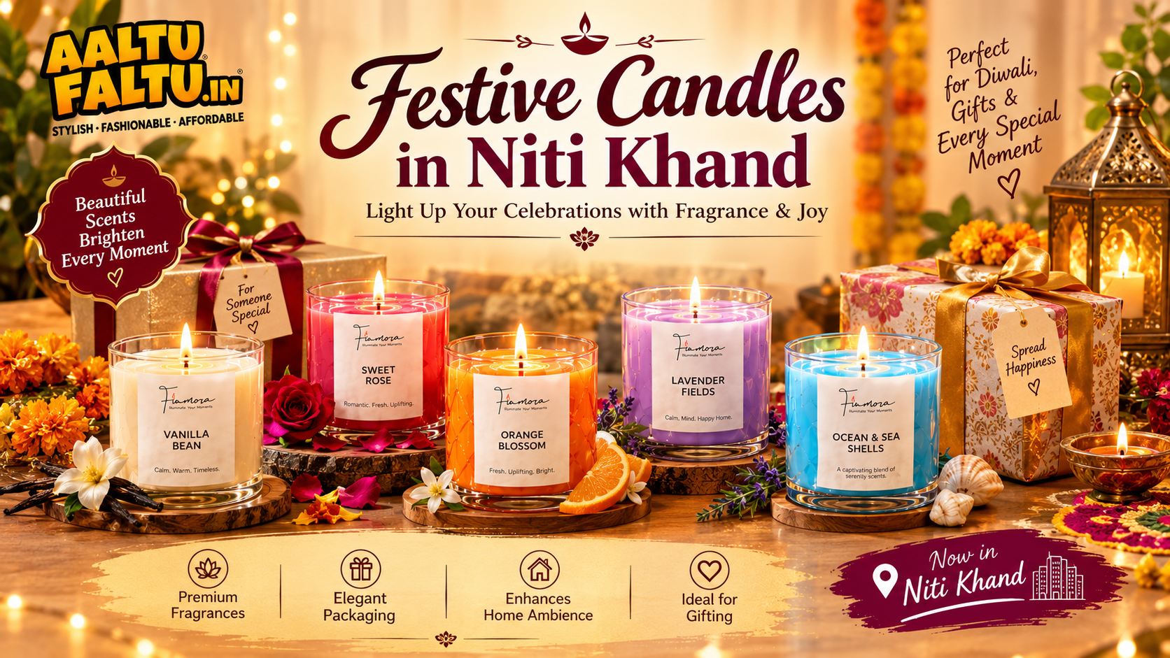 Festive Candles in Niti Khand