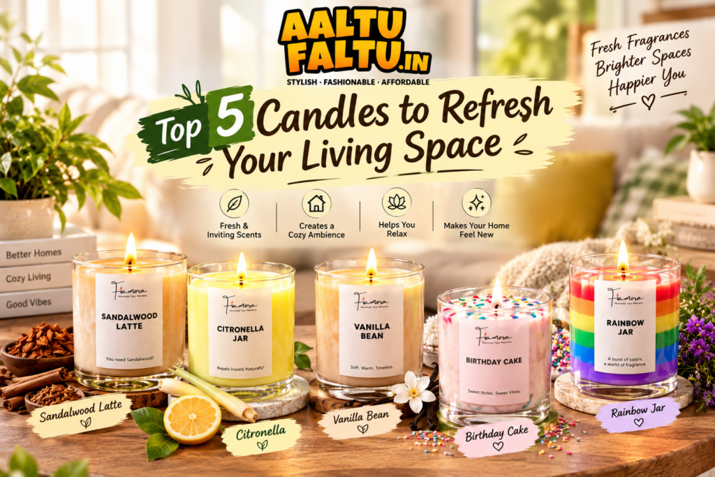 top 5 candles to refresh your living space